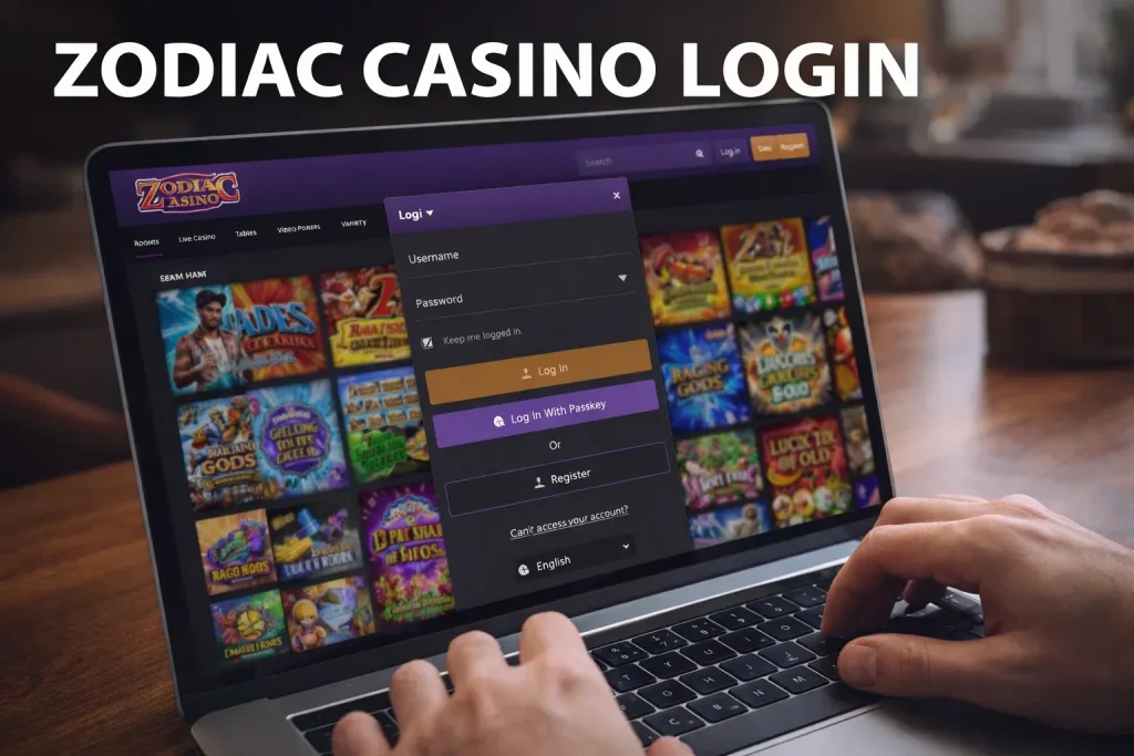 zodiac casino login